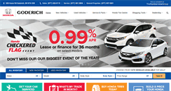 Desktop Screenshot of goderichhonda.com